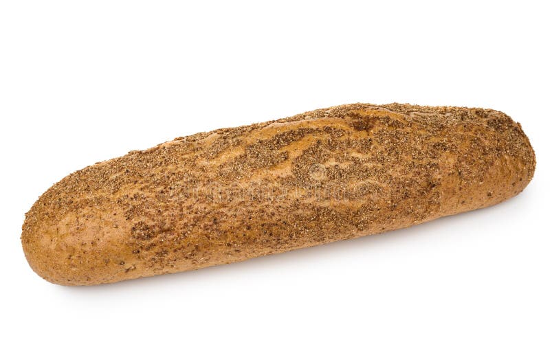 Loaf of Buckwheat Bread Isolated on White Stock Photo Image of