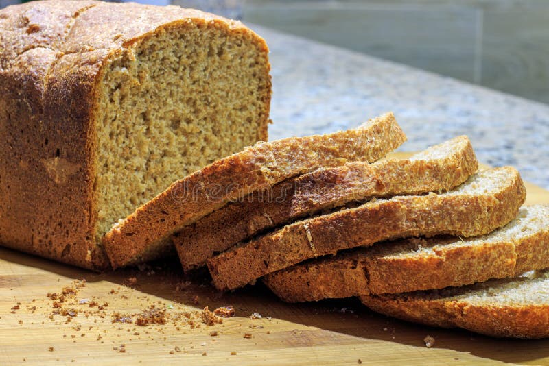 The Loaf of Freshly Made Spelled Bread Ready To Eat Stock Photo - Image ...