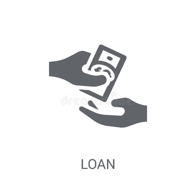 Loan Icon. Trendy Loan Logo Concept on White Background from Cry Stock ...