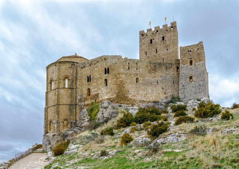 Loarre Castle Castillo De Loarre in Huesca Province Aragon Spain Stock