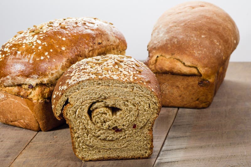 Loaves of Fresh Whole Wheat Bread Stock Image Image of fresh, organic
