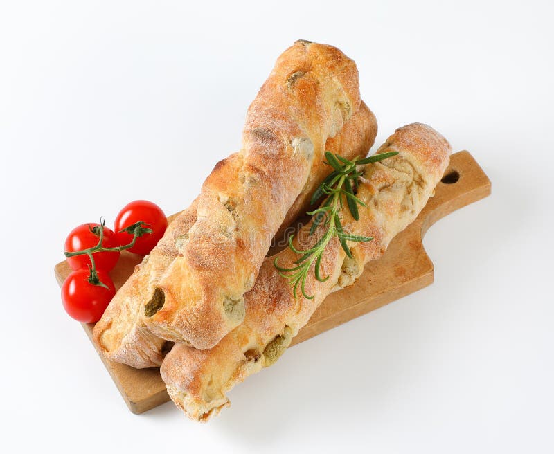 Olive ciabatta bread stock photo. Image of crunchy, brown - 110019430