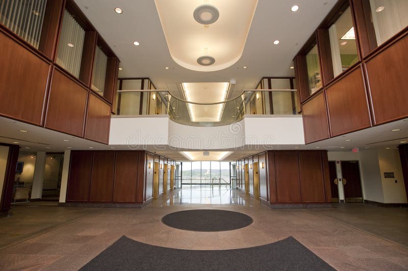 Lobby in Modern Office Building Stock Image Image of door, modern