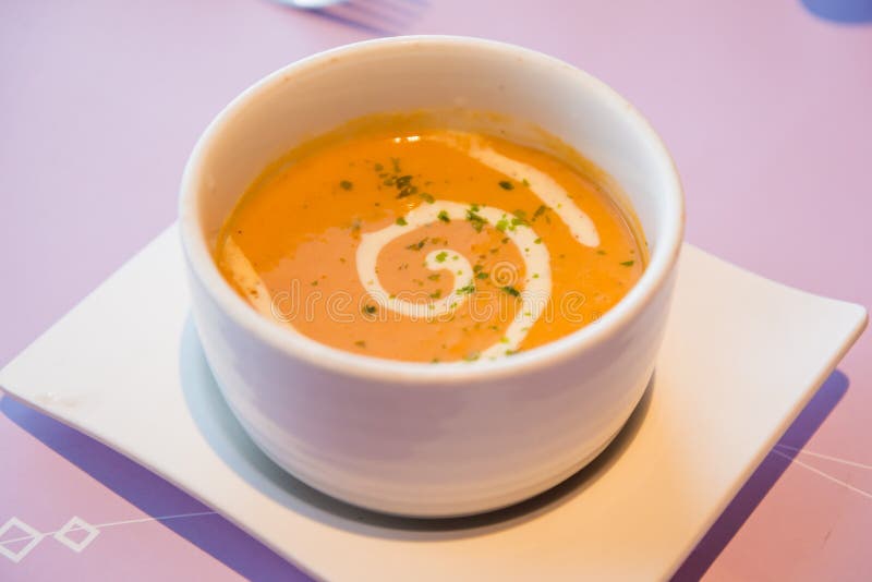 Lobster Bisque soup stock image. Image of bisque, dinner 32818197