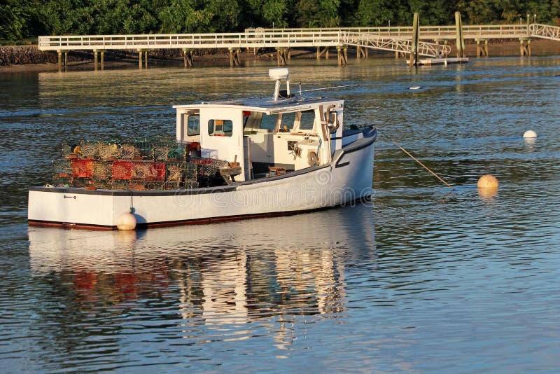 Lobster Boat stock photo. Image of boats, atlantic, harbor 32245032