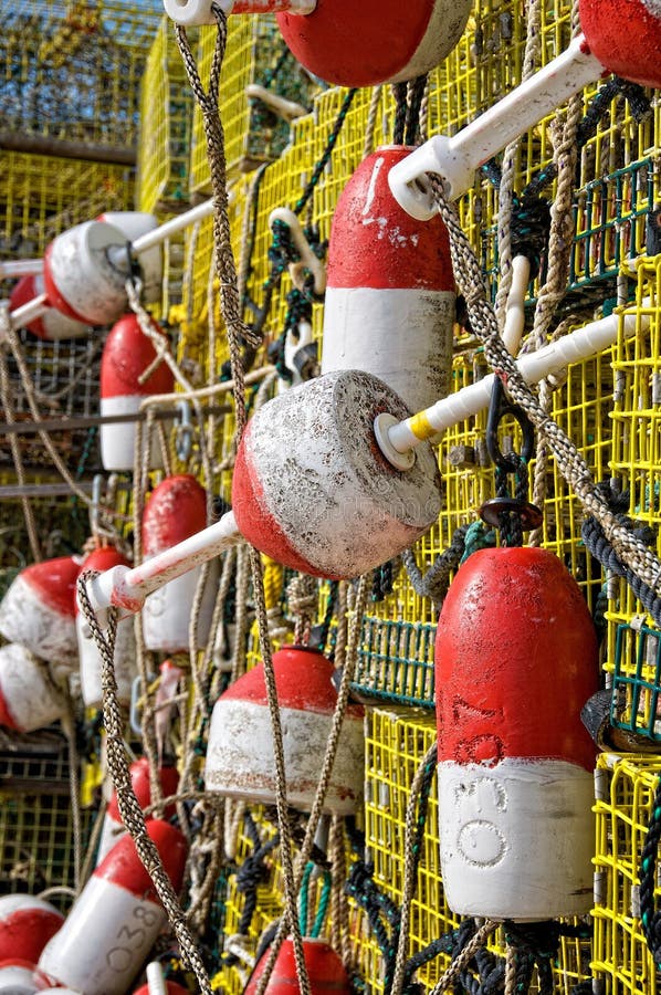 Lobster Buoys stock photo. Image of trap, provincetown 11366500