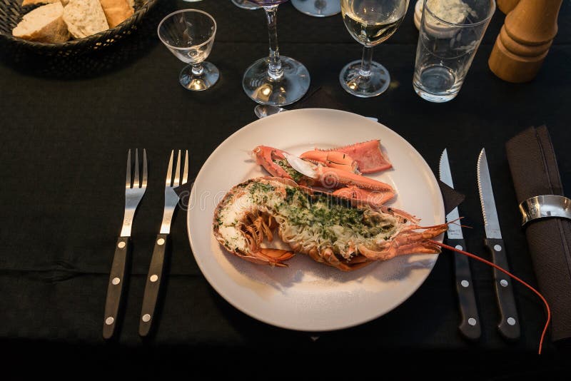 163 Lobster Dinner Set Table Black Stock Photos Free & RoyaltyFree
