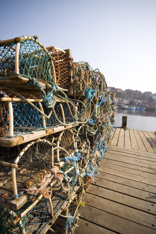 Lobster Fishing at the Dock at Whitby Stock Image Image of fishermen
