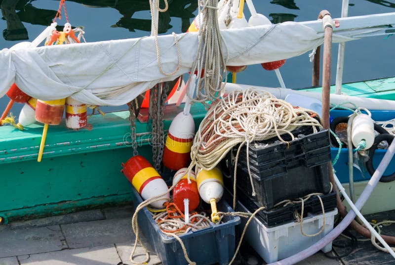 Lobster Buoys stock image. Image of maine, boat, clamming 6911371