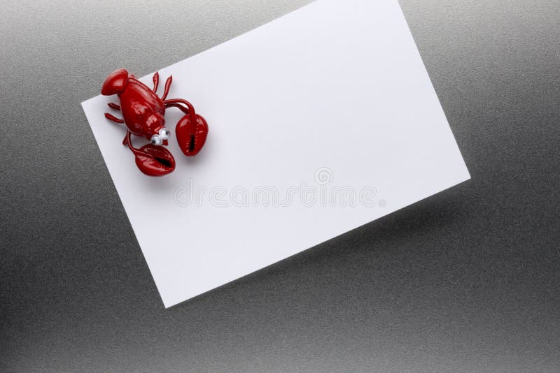 Lobster refrigerator magnet stock photo
