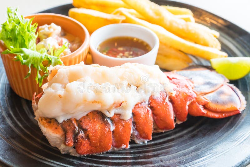 Lobster steak stock image. Image of delicious, meal, fillet 92153821