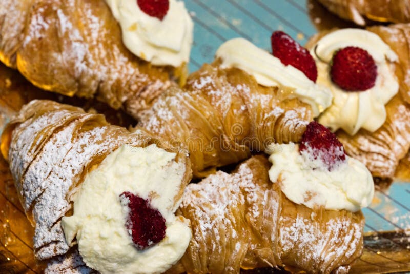 Lobster tail pastry stock image. Image of close, breakfast 181288519