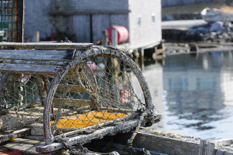 Lobster trap stock photo. Image of reflection, netting 13331544