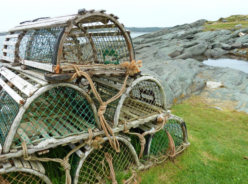 Lobster traps stock photo. Image of east, wooden, seafood 21763912