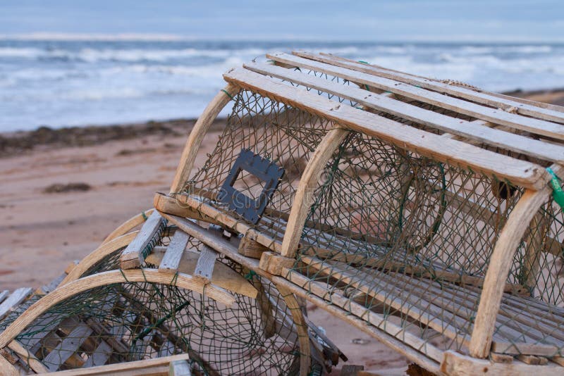 Lobster Traps on Beach