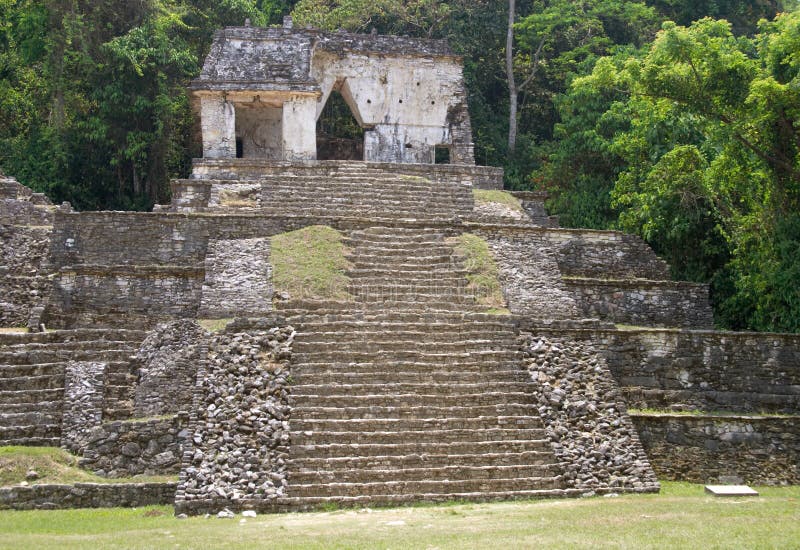 Temple of the skull, Palenque archaeological site, Mexico. Temple of the skull, Palenque archaeological site, Mexico