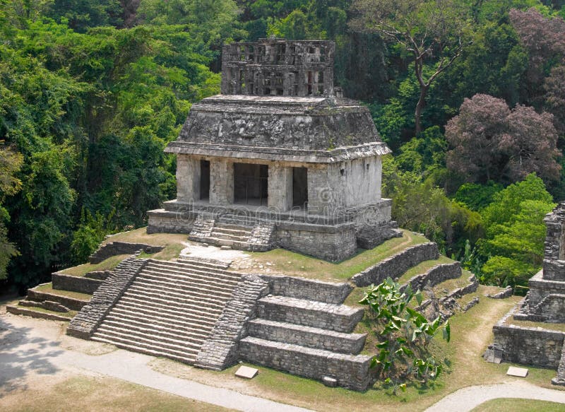 Temple of the sun, Palenque archaeological site, Mexico. Temple of the sun, Palenque archaeological site, Mexico