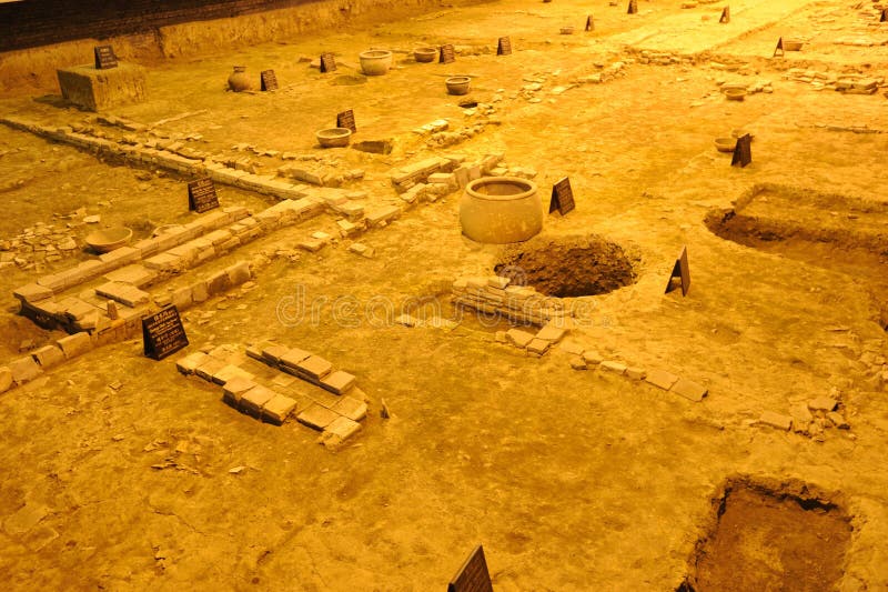 Local da arqueologia da dinastia de espiga em Chengdu