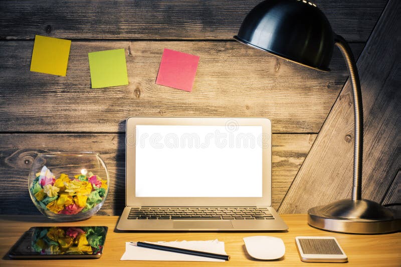 Local de trabalho criativo foto de stock