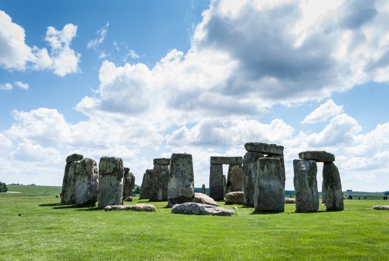 Local do patrimônio mundial de Stonehenge, planície de Salisbúria, Wiltshire, Reino Unido foto de stock Local do patrimônio mundial de Stonehenge, planície de Salisbúria, Wiltshire, Reino Unido foto de stock