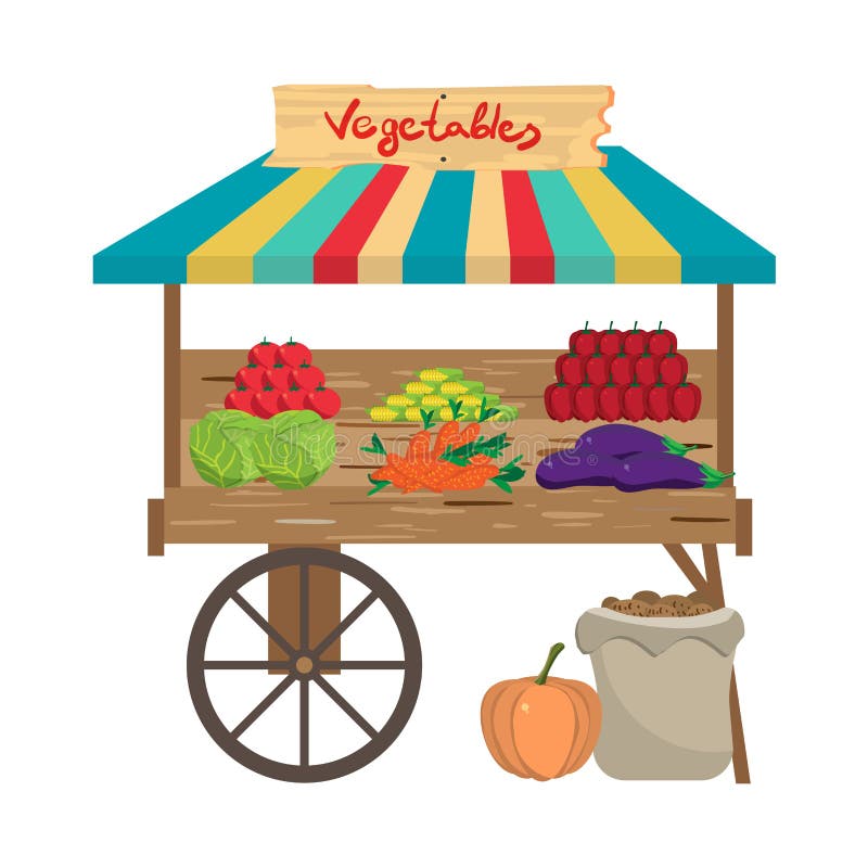 Local Farmers Market. Seller Fresh Natural Product Vegetables Stock Vector - Illustration of cartoon, agriculture: 77338588 Local Farmers Market. Seller Fresh Natural Product Vegetables Stock Vector - Illustration of cartoon, agriculture: 77338588