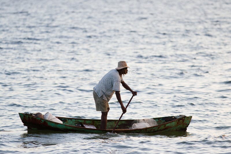 Local fisherman, Belize royalty free stock photography Local fisherman, Belize royalty free stock photography