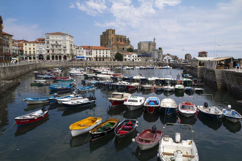 Local Harbor of Castro Urdiales, Spain Editorial Stock Photo - Image of ...