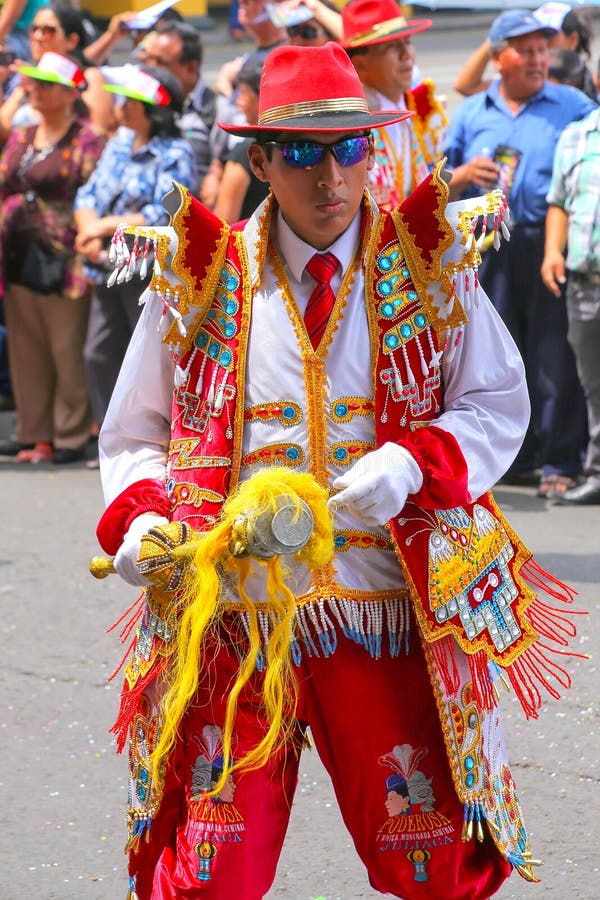 Local Man Dancing during Festival of the Virgin De La Candelaria in ...