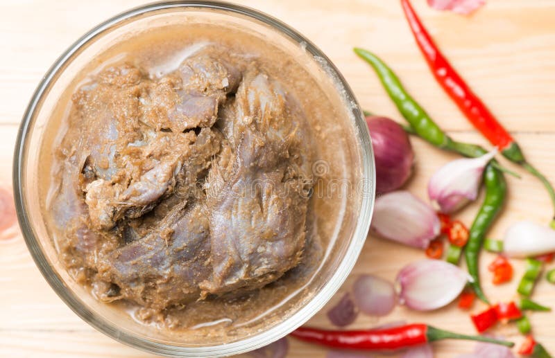 Local Thai Pickled Fish or Plara Stock Image Image of cuisine, chili