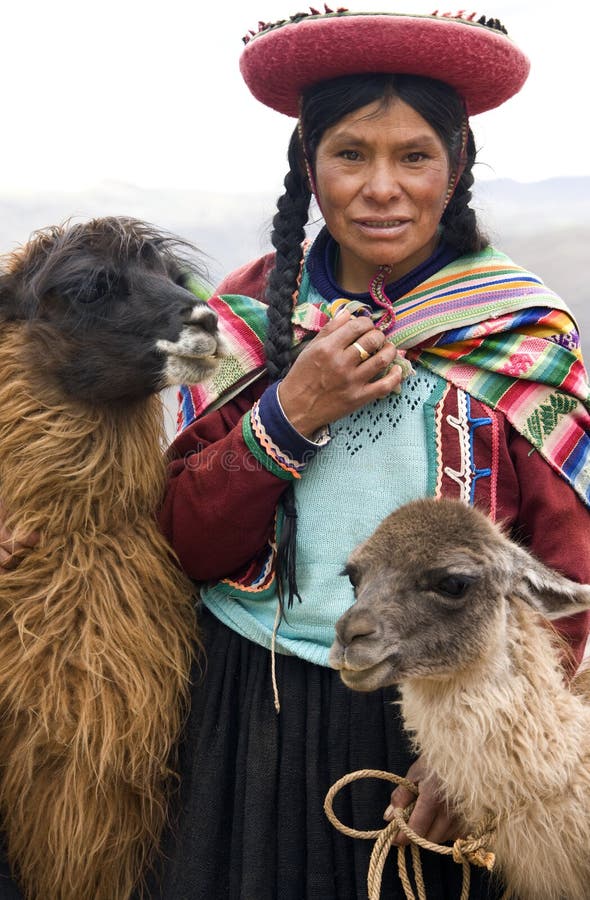 Local woman near Cuzco in Peru royalty free stock photos Local woman near Cuzco in Peru royalty free stock photos