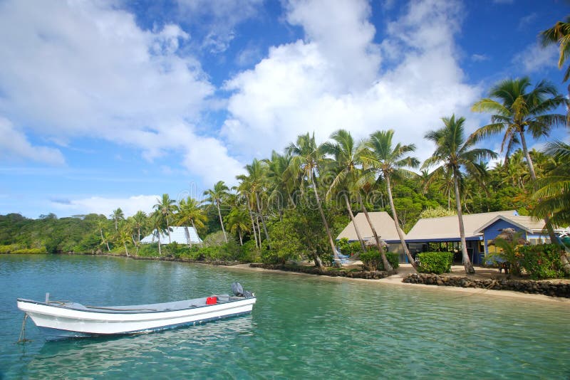 Località di soggiorno tropicale all'isola del Nananu-io-Ra, Figi immagini stock libere da diritti Località di soggiorno tropicale all'isola del Nananu-io-Ra, Figi immagini stock libere da diritti