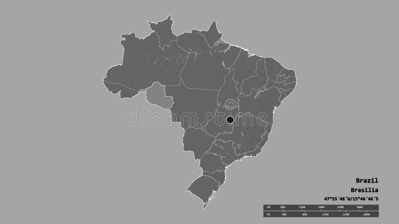 Localização do estado da rondonia no brasil . berço
