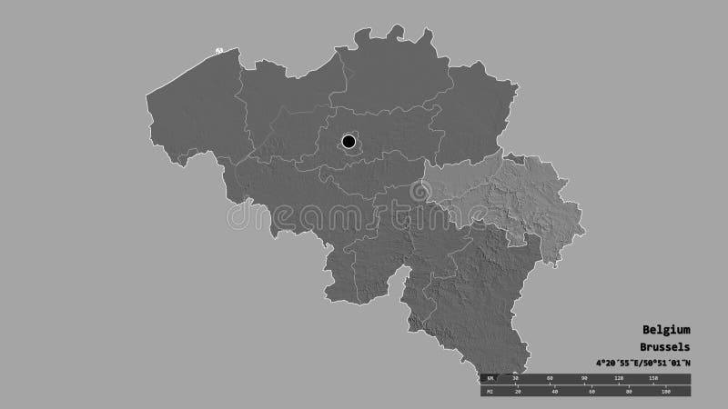 Locatie van de belgische provincie liege . bilevel