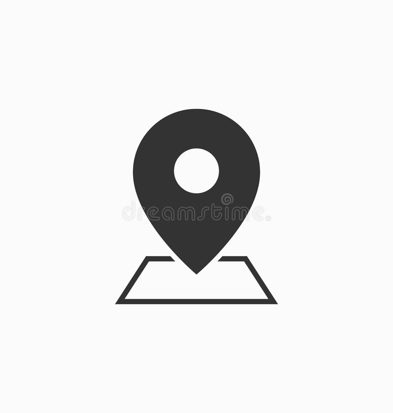 Location icon vector sign stock illustration