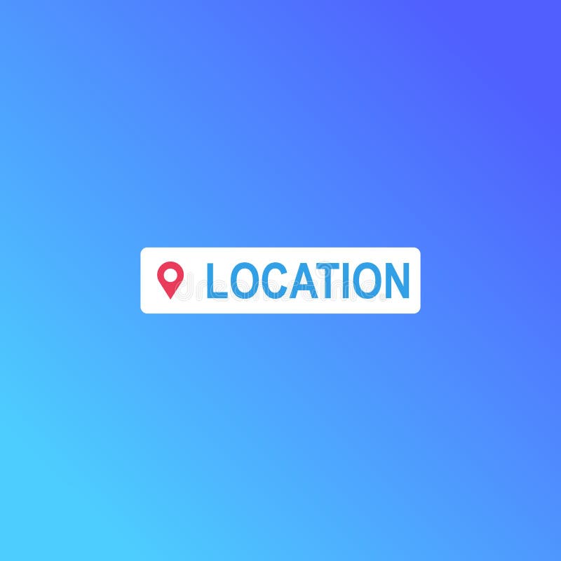 Location Instagram Social Media Button, Template Icon, User Interface