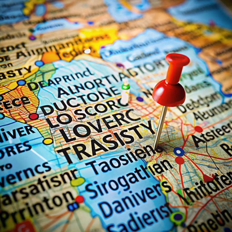 Location marking with a pin on a map vector illustration