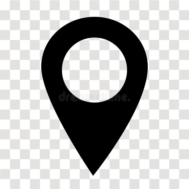 Location Pin Icon On Transparent. Map Marker Sign. Flat Style. Map Point  Symbol. Map Pointer Symbol. Map Pin Sign Stock Vector - Illustration Of  Direction, Place: 154413911