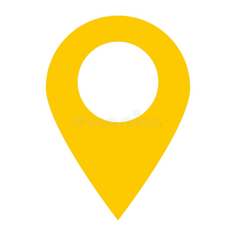 Location pin icon on white background. location pin point. royalty free illustration
