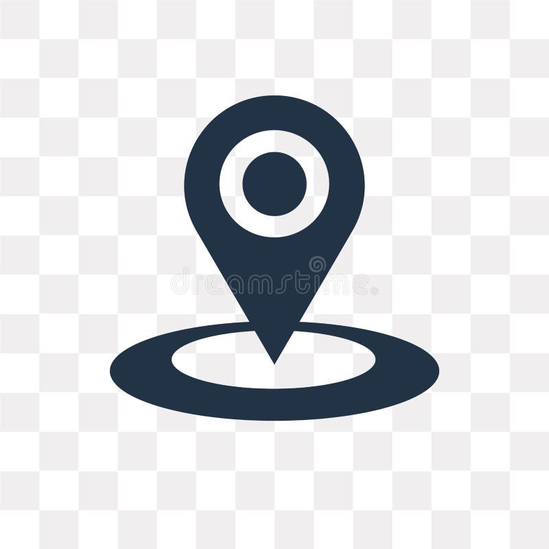 Location vector icon isolated on transparent background, Location transparency concept can be used web and mobile vector illustration