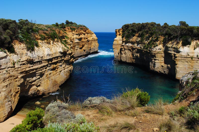 Loch Ard Gorge in Port Campbell National Park along the Great Ocean Road, Victoria, Australia. Loch Ard Gorge in Port Campbell National Park along the Great Ocean Road, Victoria, Australia