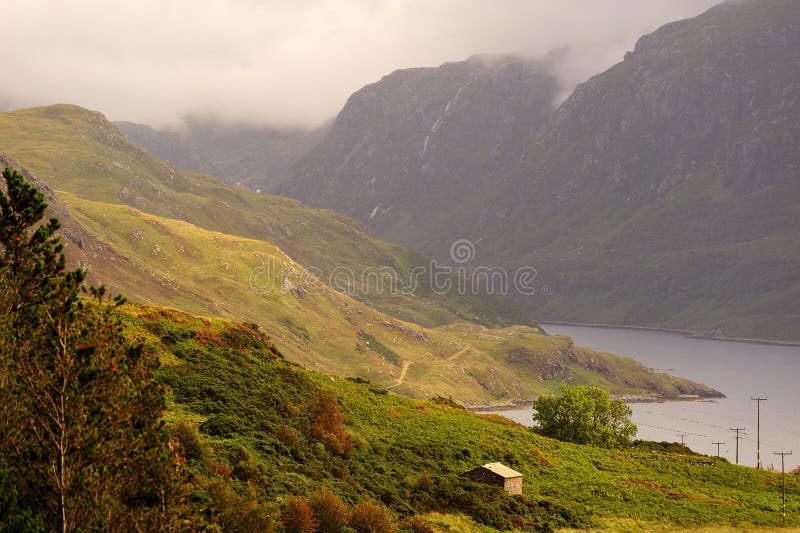 Loch Glendhu and mountains, Assynt, Scotland