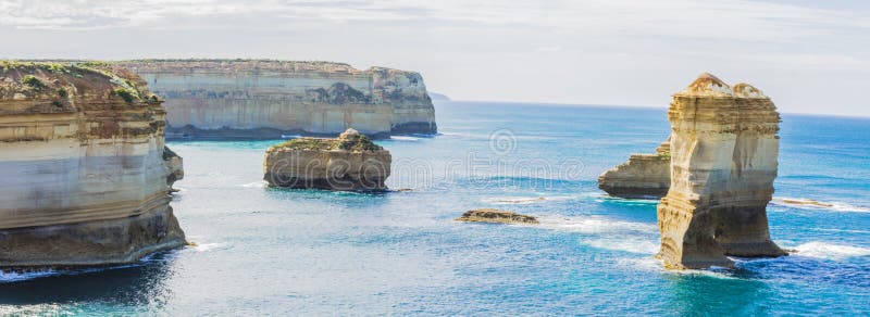 Panarama Loch Gorge near 12 Apostles in Victoria Australia stock image Panarama Loch Gorge near 12 Apostles in Victoria Australia stock image
