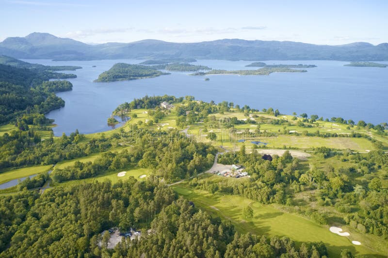 Loch Lomond Golf Course Aerial View Scotland Stock Image Image of Loch Lomond Golf Course Aerial View Scotland Stock Image Image of