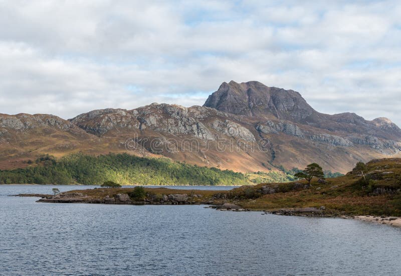 Loch Maree and Slioch in Wester Ross North West Highlands of Scotland