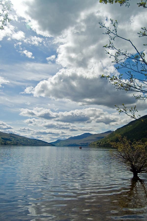 Loch tay and clouds