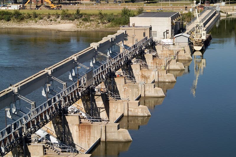 Illinois River Dam stock photo. Image of lock, channel 4871022