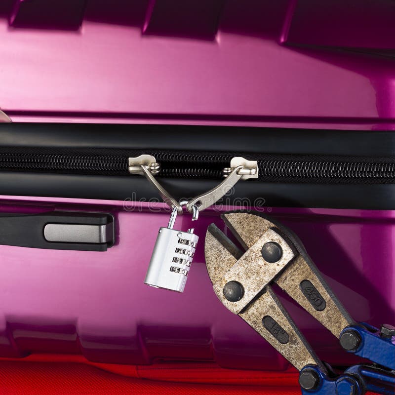 Lock suitcase broken stock image. Image of studio, broken 21670583