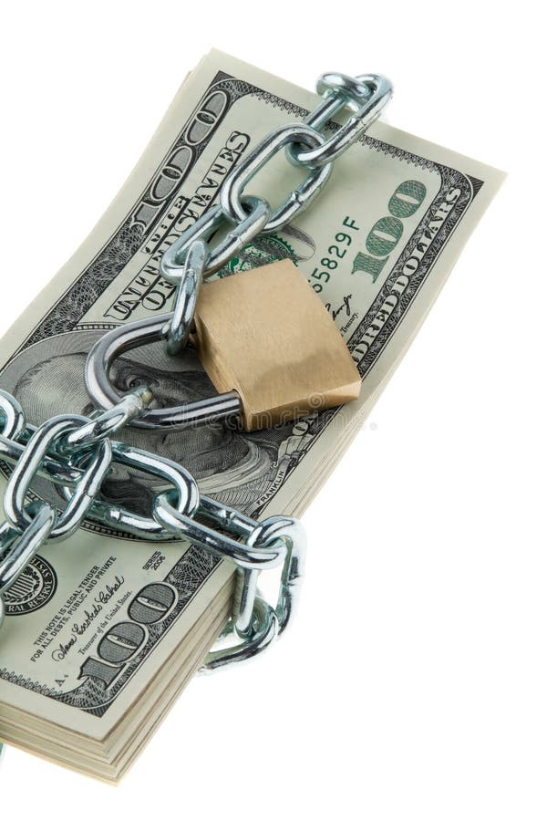 Wealth locked in stock image. Image of money, close, financial 2132563