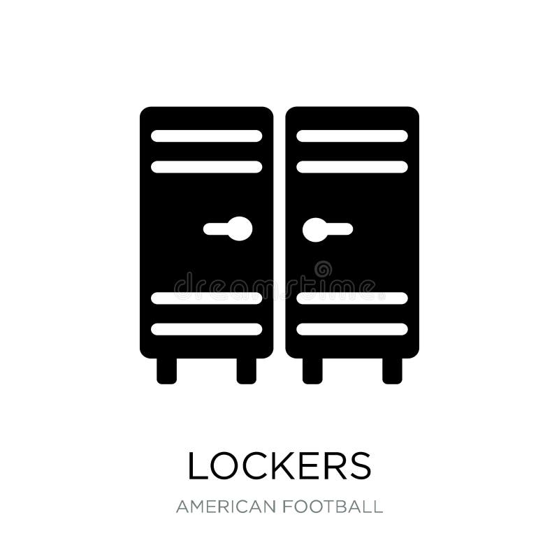 Vector Changing Room With Lockers For Sports Stock Vector
