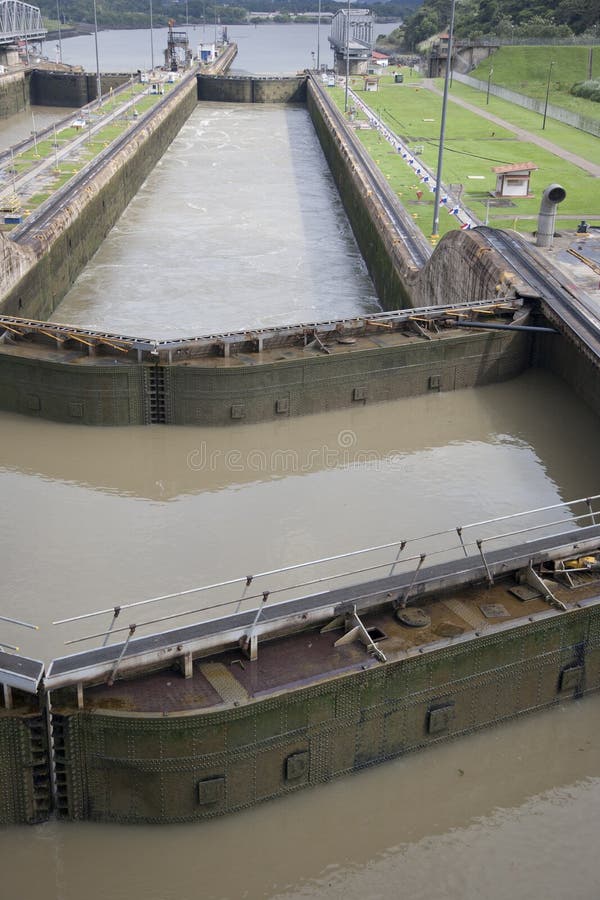 Locks On Panama Canal Stock Image. Image Of America, Lock - 20574933